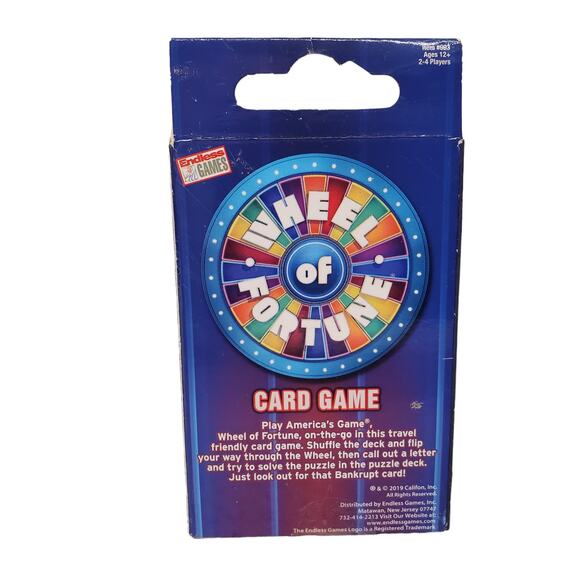 Wheel of Fortune Card Game 2019 Card Game Americas Card Game - Picture 4 of 8